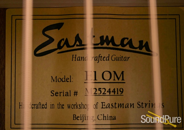 Eastman E1OM Guitar #M2524419 — image 8