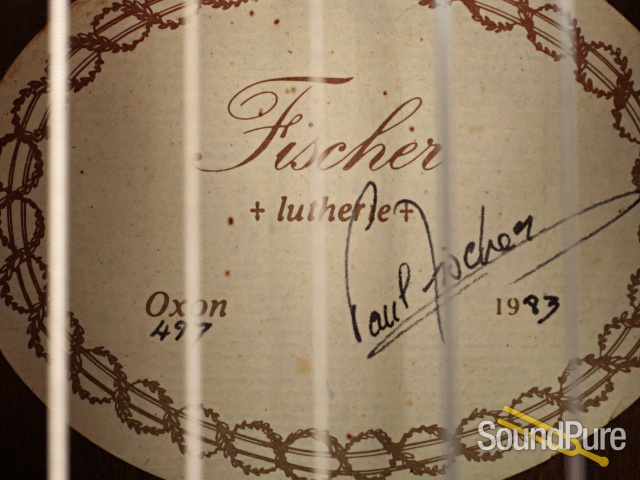 Paul Fischer Concert Classical Acoustic Guitar #497 - Used — image 7