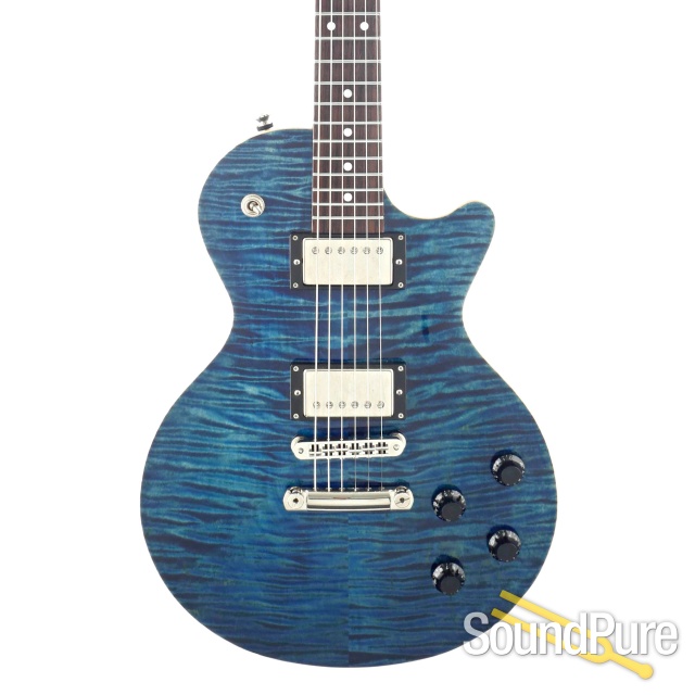 Tuttle Carve Top Standard 2.0 Trans Blue Guitar #11 - Used