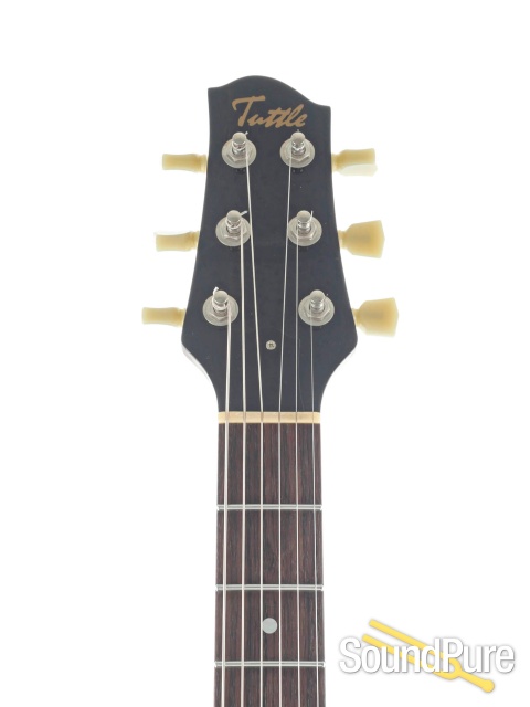 Tuttle Carve Top Standard 2.0 Trans Blue Guitar #11 - Used — image 3
