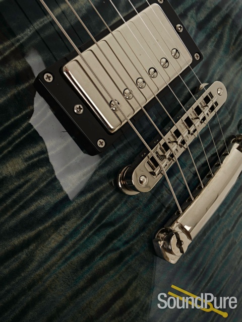 Tuttle Carve Top Standard 2.0 Trans Blue Guitar #11 - Used — image 9