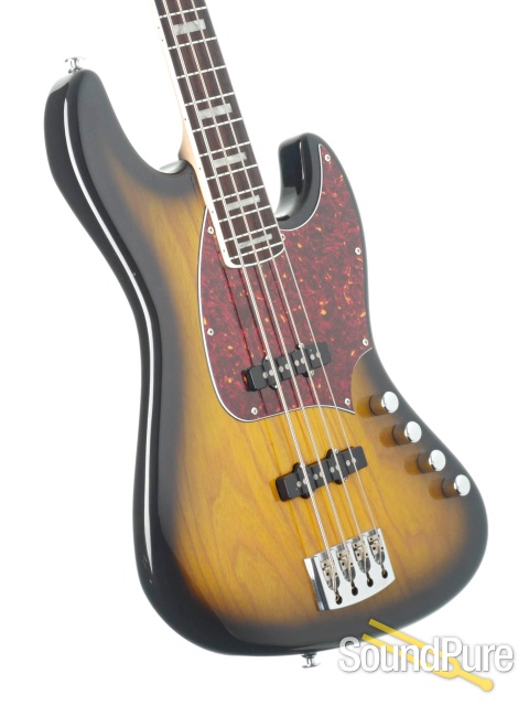 DeGier BeBop4 2-Tone Sunburst Electric Bass #91 - Used — image 2