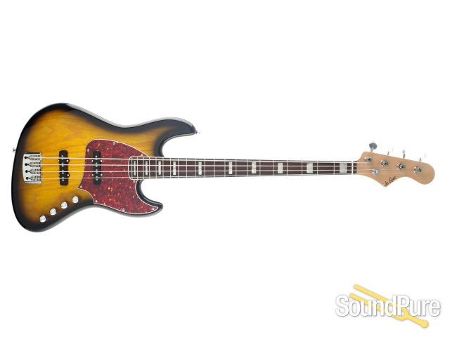 DeGier BeBop4 2-Tone Sunburst Electric Bass #91 - Used — image 3