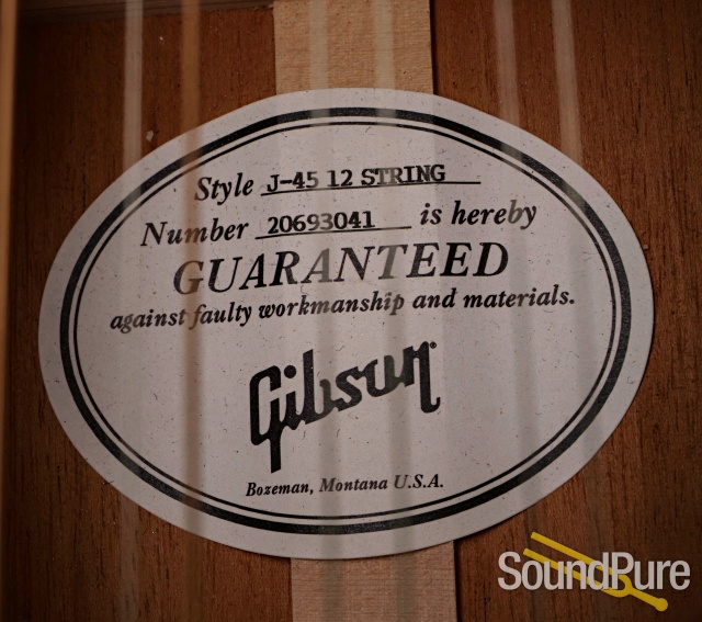 Gibson J-45 Standard 12-String #20693041 - Used — image 8