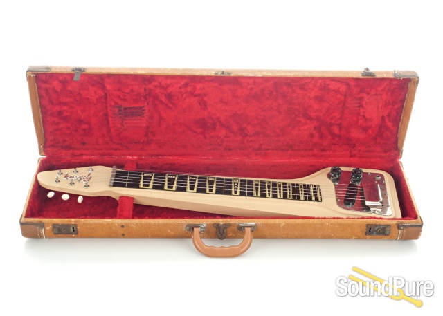 Gibson Skylark White Crinkle Lap Steel - Used — image 2