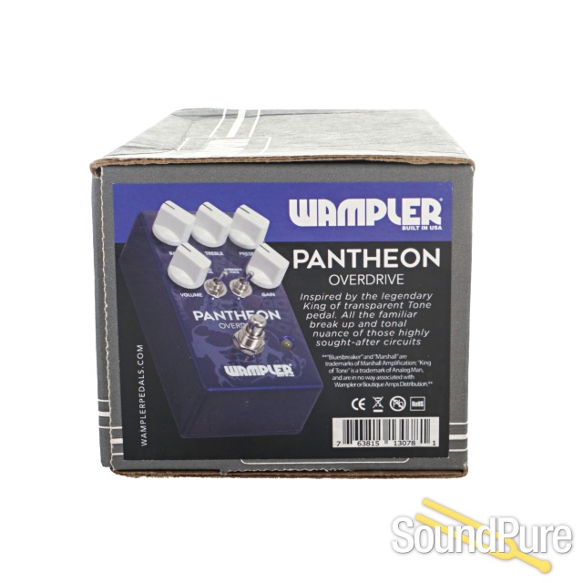 Wampler Pantheon Overdrive Guitar Effects Pedal - Used — image 2