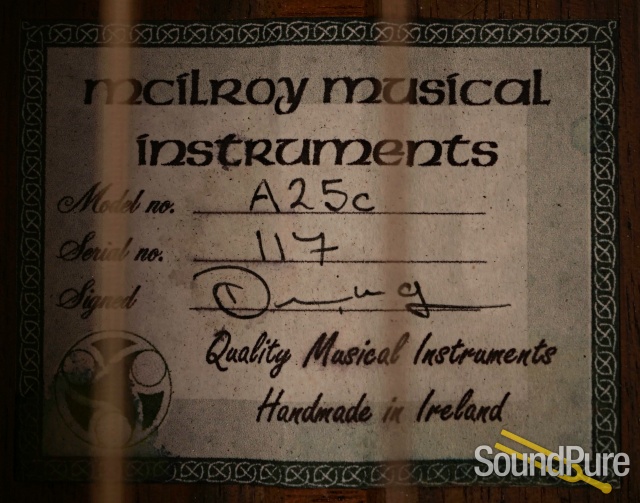 McIlroy A25C Guitar #117 - Used — image 8