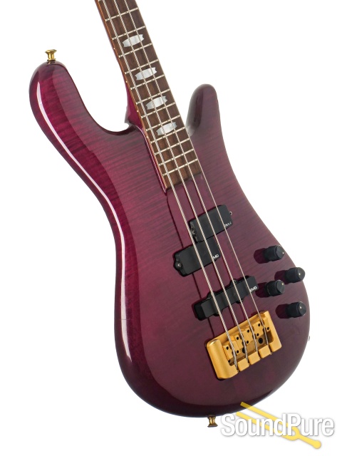 Spector NS-4 Plum 4 String Bass Czech Republic - Used — image 2