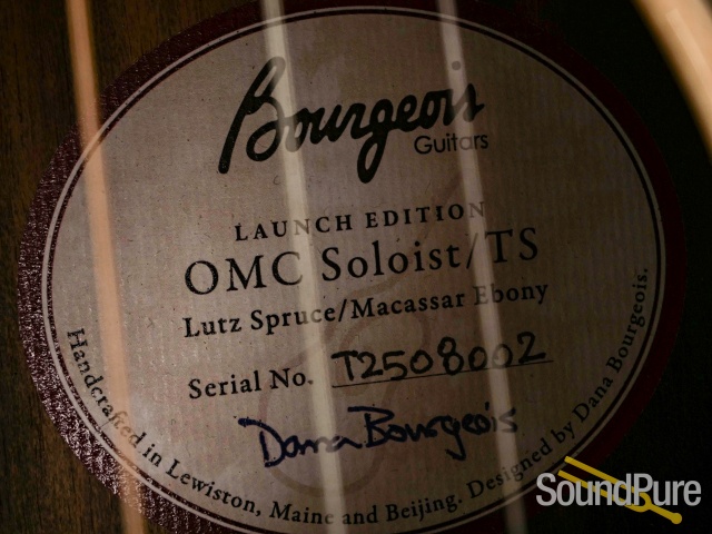Bourgeois TS OMC Soloist 50th Ann. Guitar #T2508002 - Used — image 8