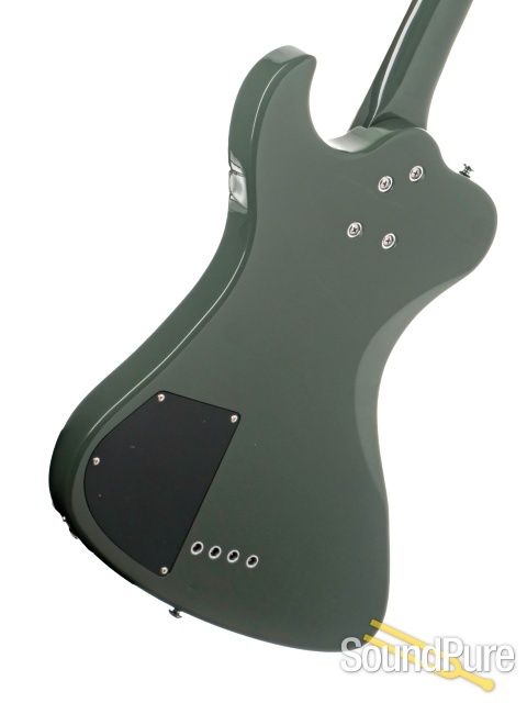 Dunable R2 DE Gloss Olive Green Bass Guitar #R2785 — image 3