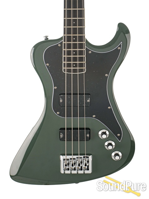 Dunable R2 DE Gloss Olive Green Bass Guitar #R2785 — image 1