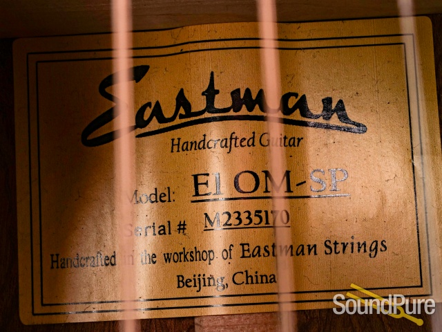 Eastman E1-OM-SP Guitar #M2335170 - Used — image 8