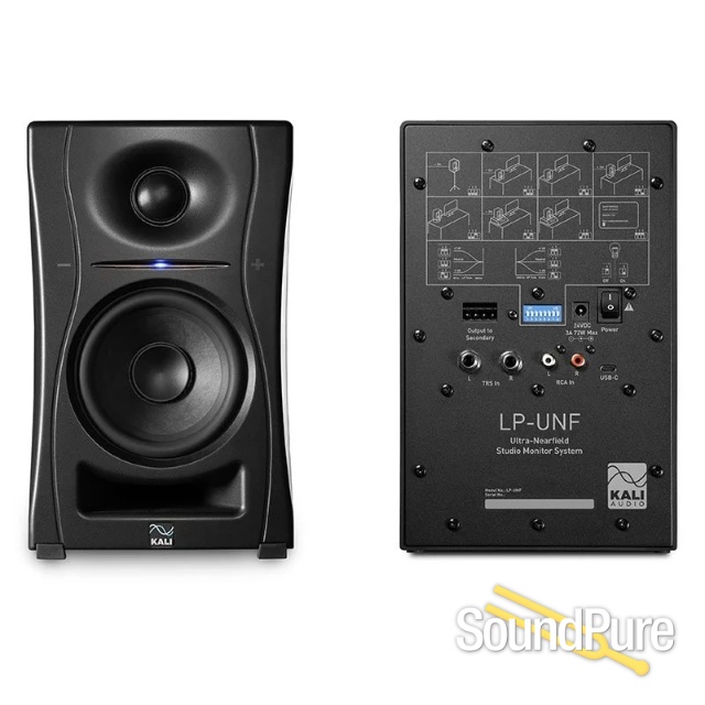 Kali Audio LP-UNF Ultra-Nearfield Studio Monitor Pair Black — image 2
