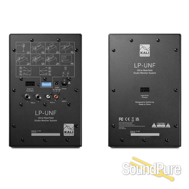 Kali Audio LP-UNF Ultra-Nearfield Studio Monitor Pair Black — image 6