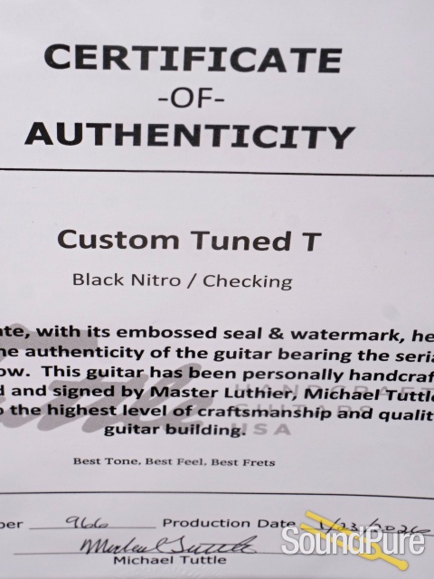Tuttle Custom Tuned T Guitar #966 — image 5
