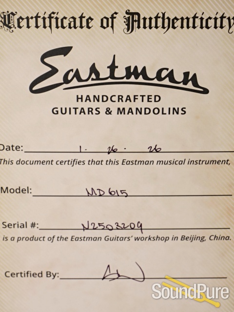 Eastman MD615 F-Style Mandolin #N2503209 — image 5