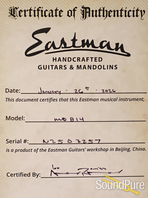 Eastman MD814 F-Style Mandolin #N2503257 — image 5
