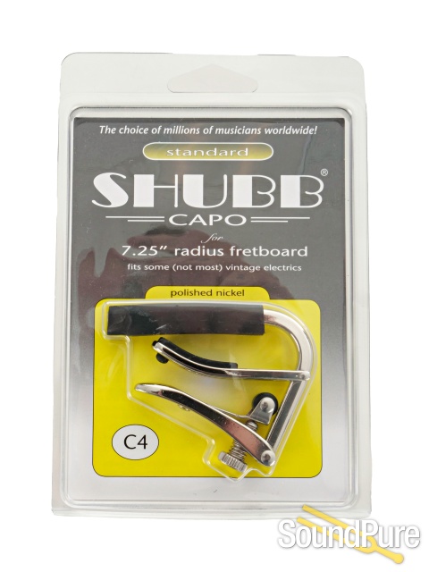 Shubb C4 Nickel 7.25" Radius Fretboard Guitar Capo