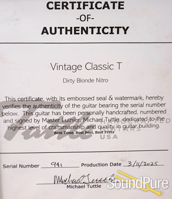 Tuttle Vintage Classic T Dirty Blonde Nitro #941 — image 9
