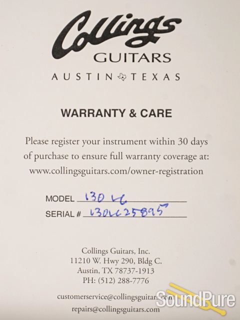 Collings I-30 LC Dark Cherry SB Guitar #I30LC25895 — image 5