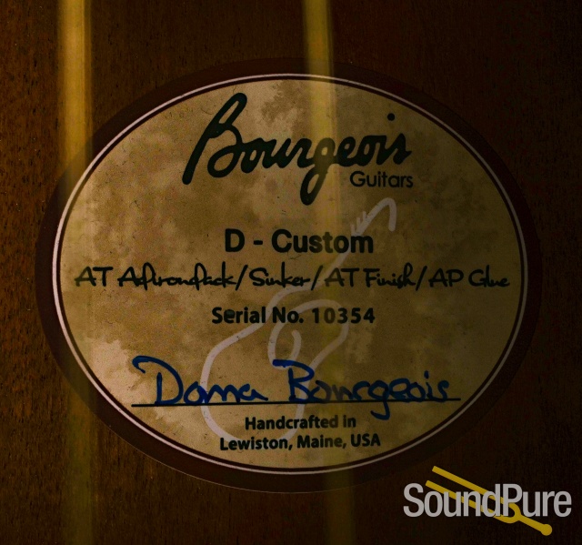 Bourgeois D Custom LSH AT Acoustic Guitar #10354 - Used — image 2