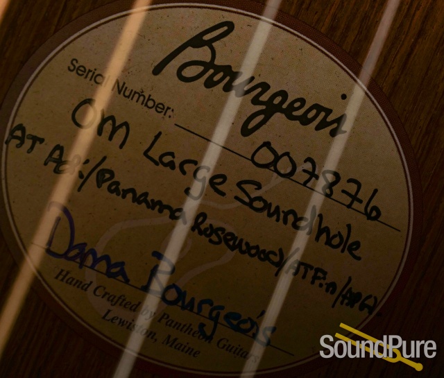 Bourgeois OM LSH AT Adi/Panama Acoustic Guitar #7876 - Used — image 5