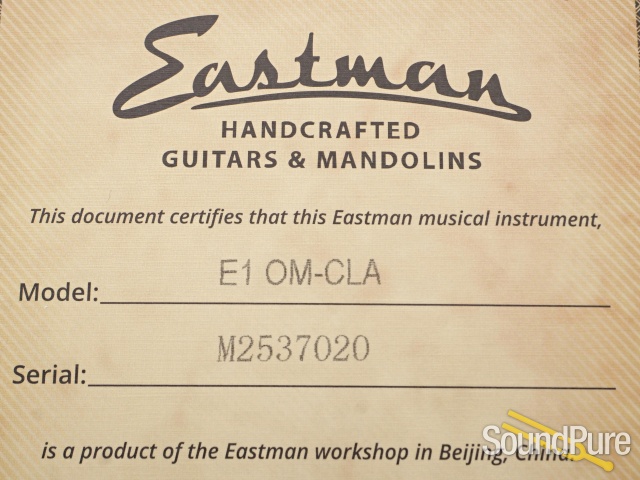 Eastman E1OM-CLA Guitar #M2537020 — image 5