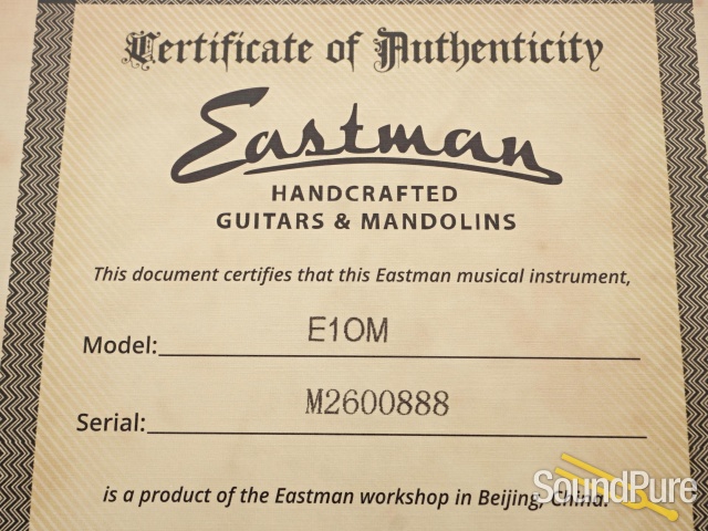 Eastman E1OM Guitar #M2600888 — image 5