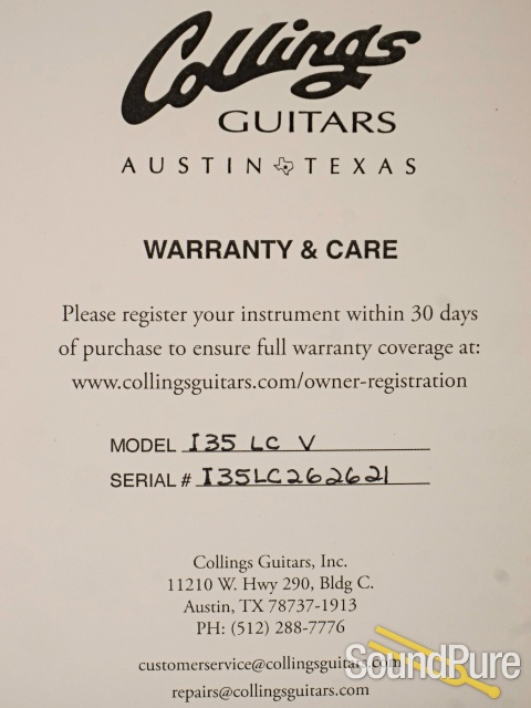 Collings I-35 LC V Guitar #262621 — image 6
