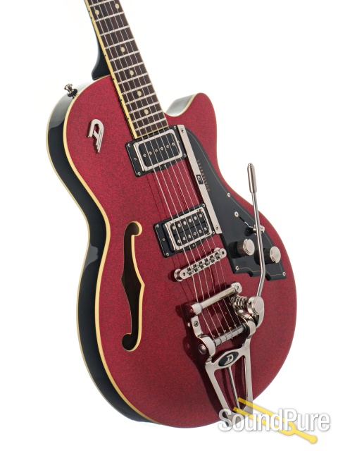 Duesenberg Red Sparkle Star Player Guitar #190943 - Used — image 2