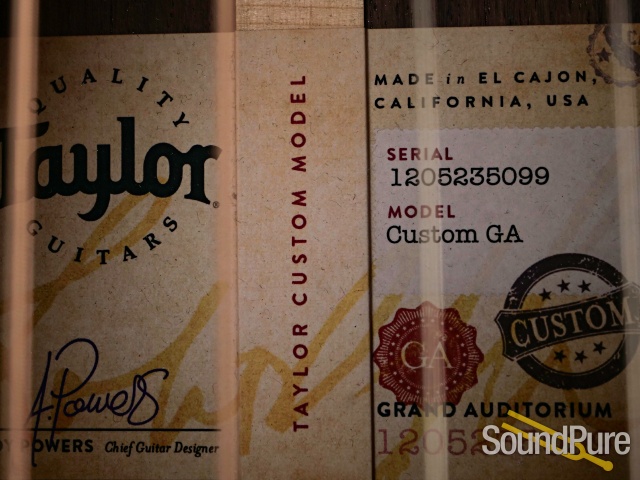 Taylor Custom Grand Auditorium Guitar #1205235099 - Used — image 8
