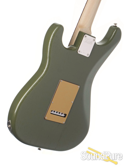 Tuttle Custom Classic S Open Pore Olive Drab Guitar #976 — image 3