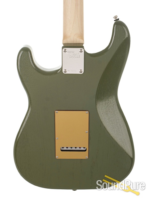 Tuttle Custom Classic S Open Pore Olive Drab Guitar #976 — image 4