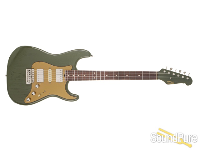 Tuttle Custom Classic S Open Pore Olive Drab Guitar #976 — image 9