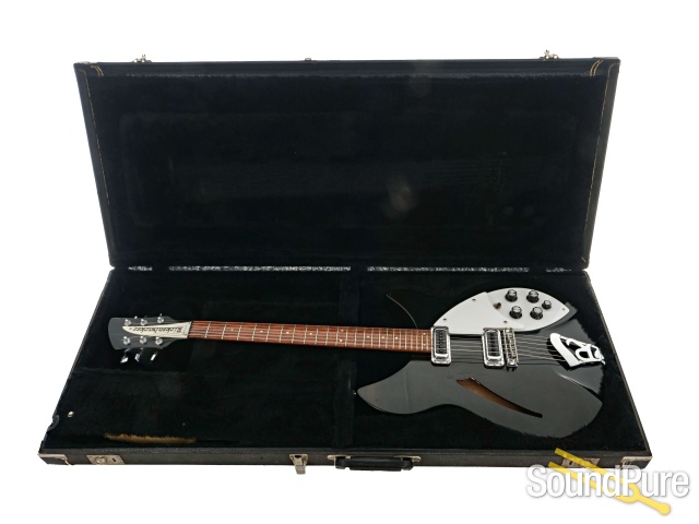 Rickenbacker Jetglo Black (1986) 330 Guitar #zb0320 - Used — image 5