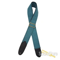 LM Products  H.B. Flannel Guitar Strap - Teal HBF-T