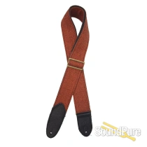 LM Products  H.B. Flannel Guitar Strap - Russet HBF-O