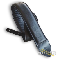 LM Products UP-BK The Uber Pad Guitar Strap - Black