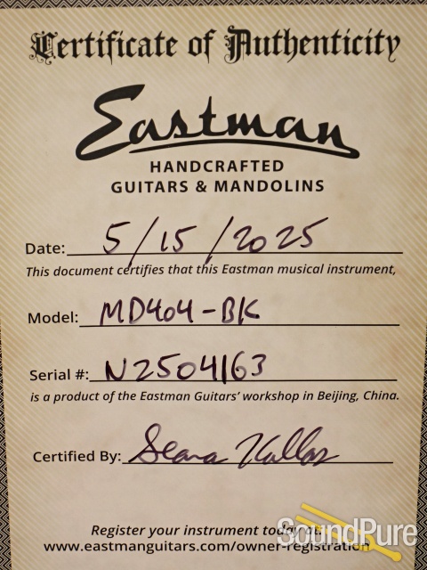 Eastman MD404-BK Mandolin #N2504163 — image 5