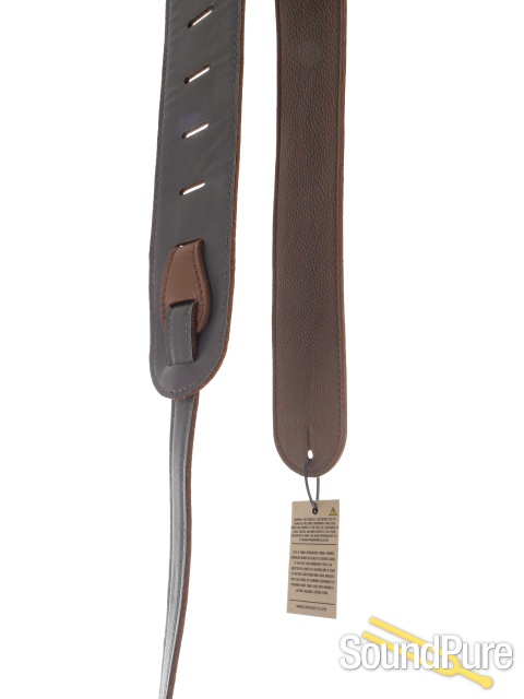 LM Products LS304GL BR Guitar Strap - 3" Glove Brown