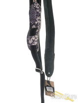 LM Products LS-32 BK Guitar Strap - Snake Suede