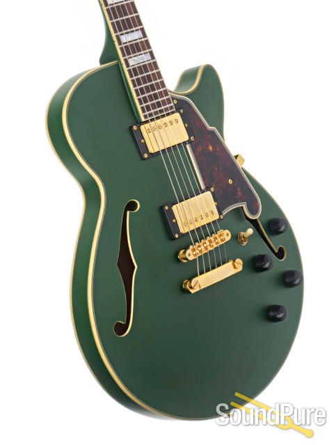D'Angelico Deluxe SS Green Guitar #w1700506 - Used — image 2
