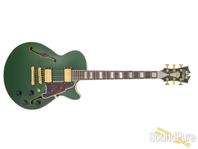 D'Angelico Deluxe SS Green Guitar #w1700506 - Used — image 4