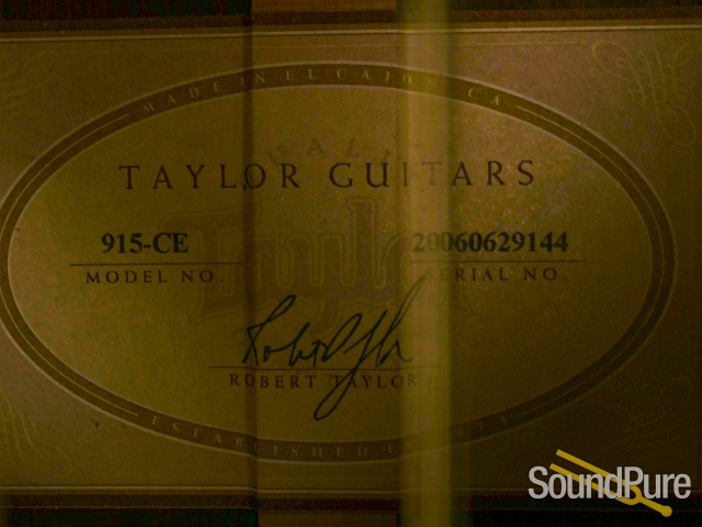 Taylor 915ce Guitar #20060629144 - Used — image 9