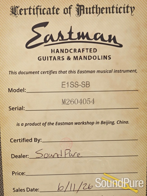 Eastman E1SS-SB Guitar #M2604054 — image 5