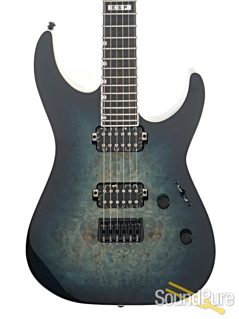 ESP E-II M-II HT Mercury Blue Burst Guitar #ES9585253