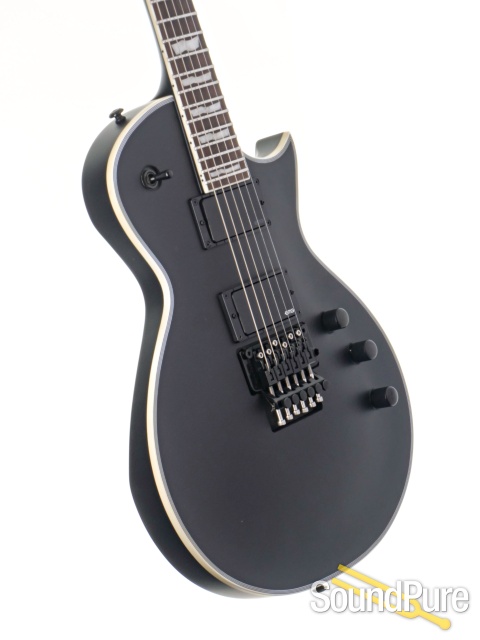 LTD Deluxe EC-1000FR Black Satin Guitar #CI24071100 — image 2