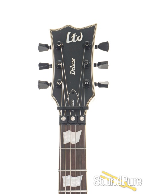 LTD Deluxe EC-1000FR Black Satin Guitar #CI24071100 — image 4