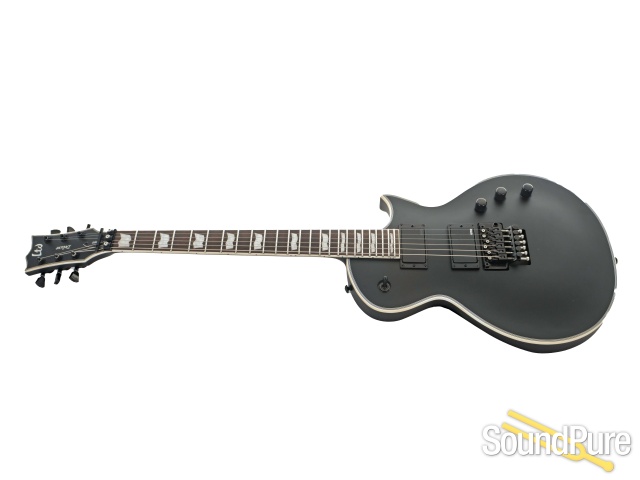 LTD Deluxe EC-1000FR Black Satin Guitar #CI24071100 — image 5