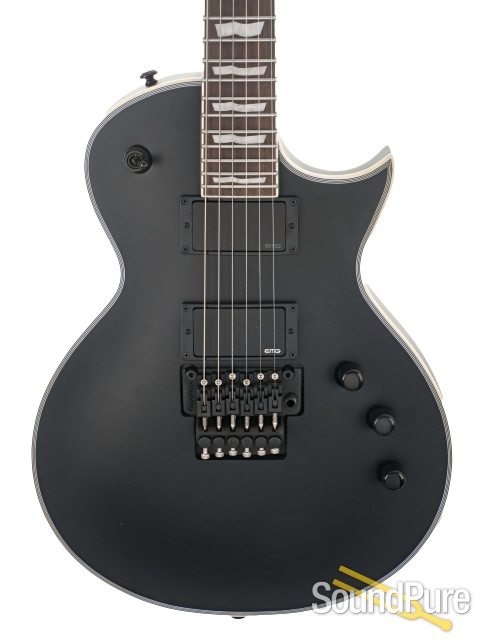 LTD Deluxe EC-1000FR Black Satin Guitar #CI24071100